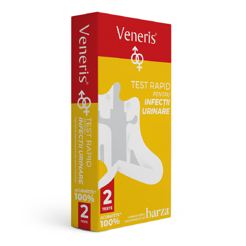 Test rapid de infectii urinare unisex Veneris, 2 teste, Barza