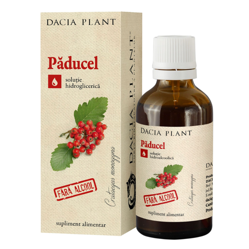 Tinctura Paducel fara alcool, 50ml, Dacia Plant
