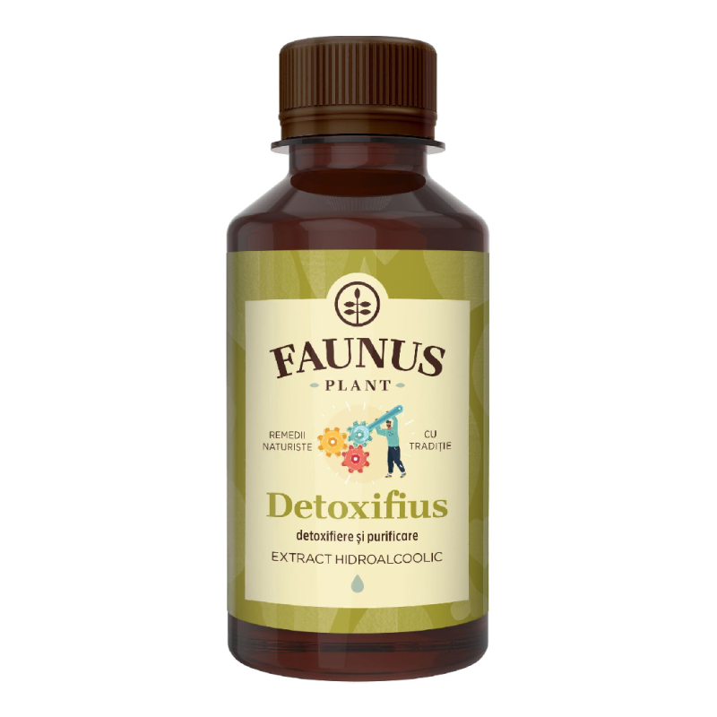 Tinctura Detoxifius pentru detoxifiere si sanatatea pielii, 200 ml, Faunus Plant