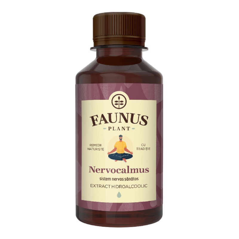 Tinctura Nervocalmus pentru relaxare si echilibru emotional, 200 ml, Faunus Plant