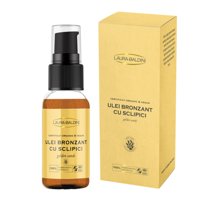 Ulei bronzant cu sclipici 50ml, Laura Baldini