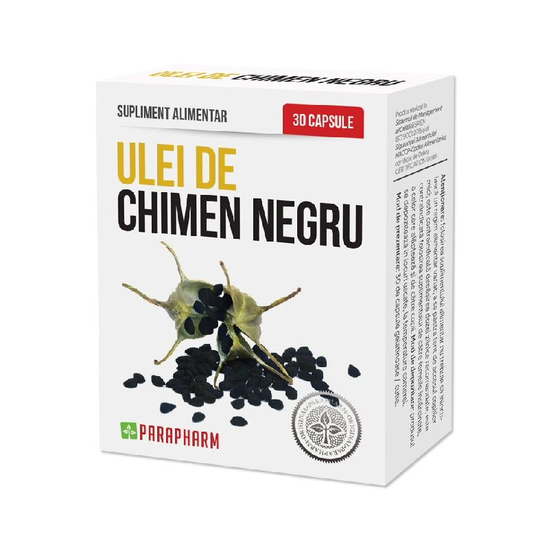 Ulei de Chimen Negru, 30 capsule, Parapharm
