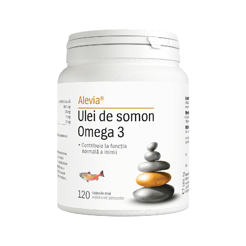 Ulei de somon Omega 3, 120 capsule, Alevia