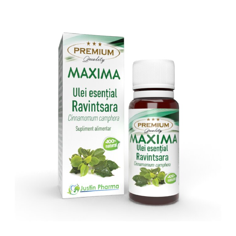 Ulei esential de ravintsara Maxima, 10 ml, Justin Pharma