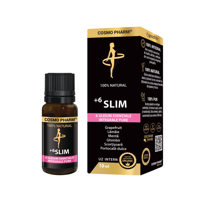 Uleiuri esentiale +6 SLIM, 10 ml, Cosmo Pharma