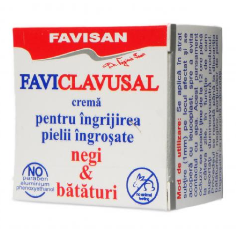 Crema pentru negi si bataturi FaviClavusal, 10 ml, Favisan