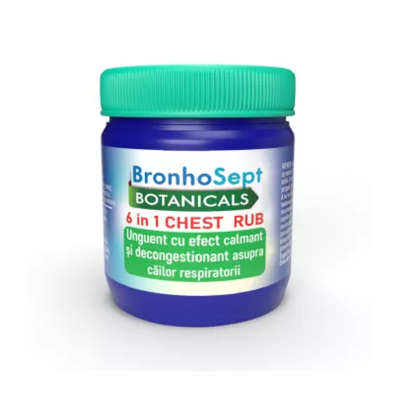 Balsam decongestionant BronhoSept Chest Rub, 57 g, Justin Pharma