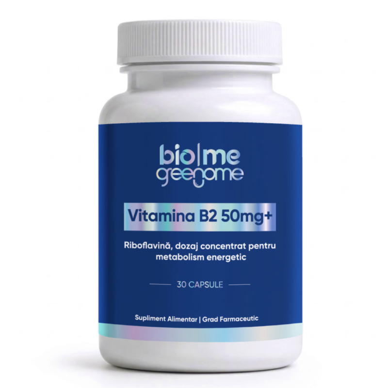 Vitamina B2, 50mg+, 30 capsule, Biome