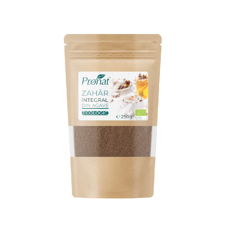 Zahar integral bio din agave, 250g, Pronat