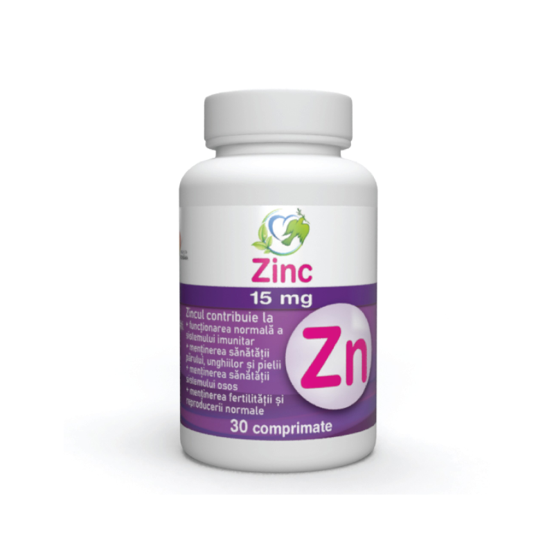 Zinc 15 mg 30 comprimate, Justin Pharma
