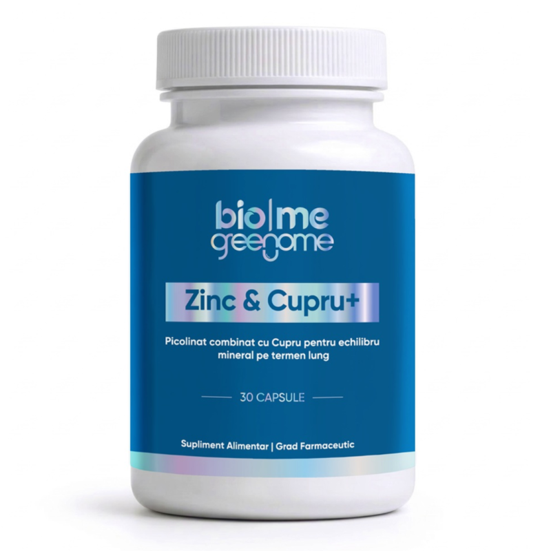 Zinc Picolinat si Cupru Gluconat+, 30 capsule, Biome