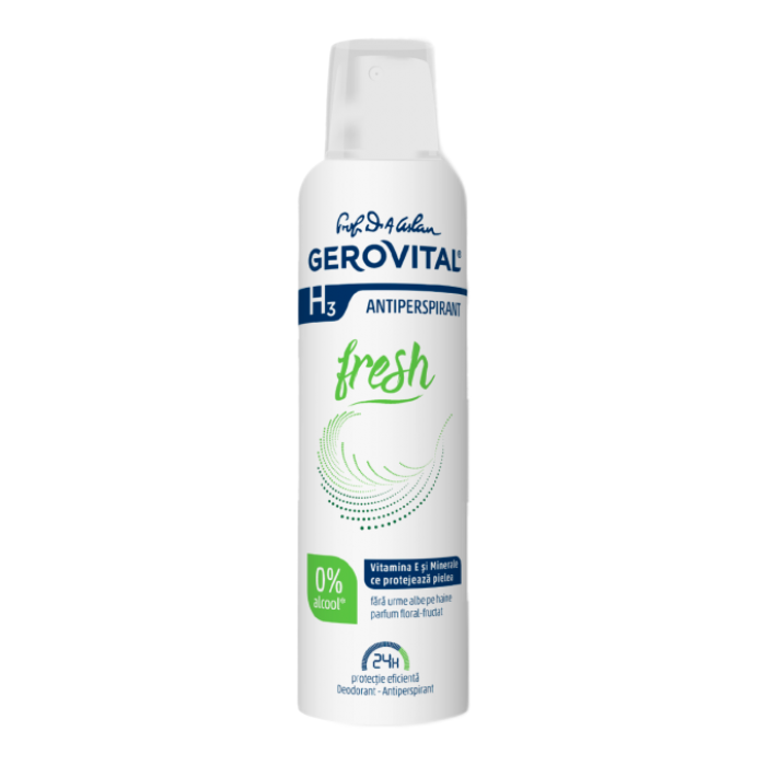 Deodorant Antiperspirant Fresh H3, 150 ml, Gerovital