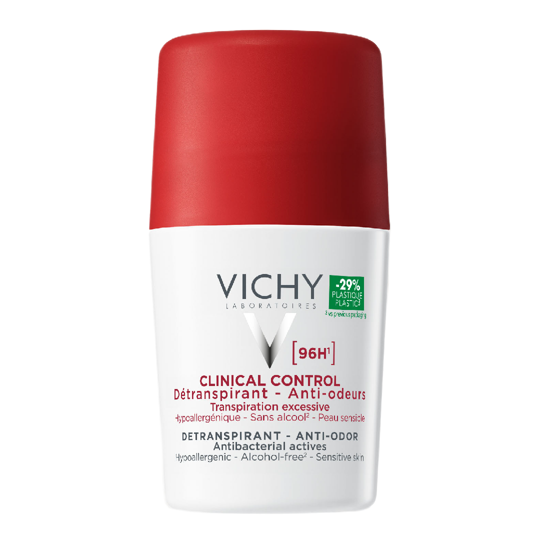 Deodorant roll-on antiperspirant clinical control 96H, 50 ml, Vichy