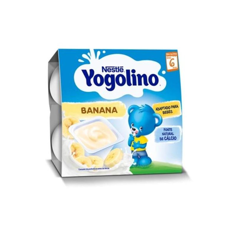 Gustare cu lapte si banane Yogolino, +6 luni, 4x100g, Nestle Biscuiti si gustari 2023-09-23