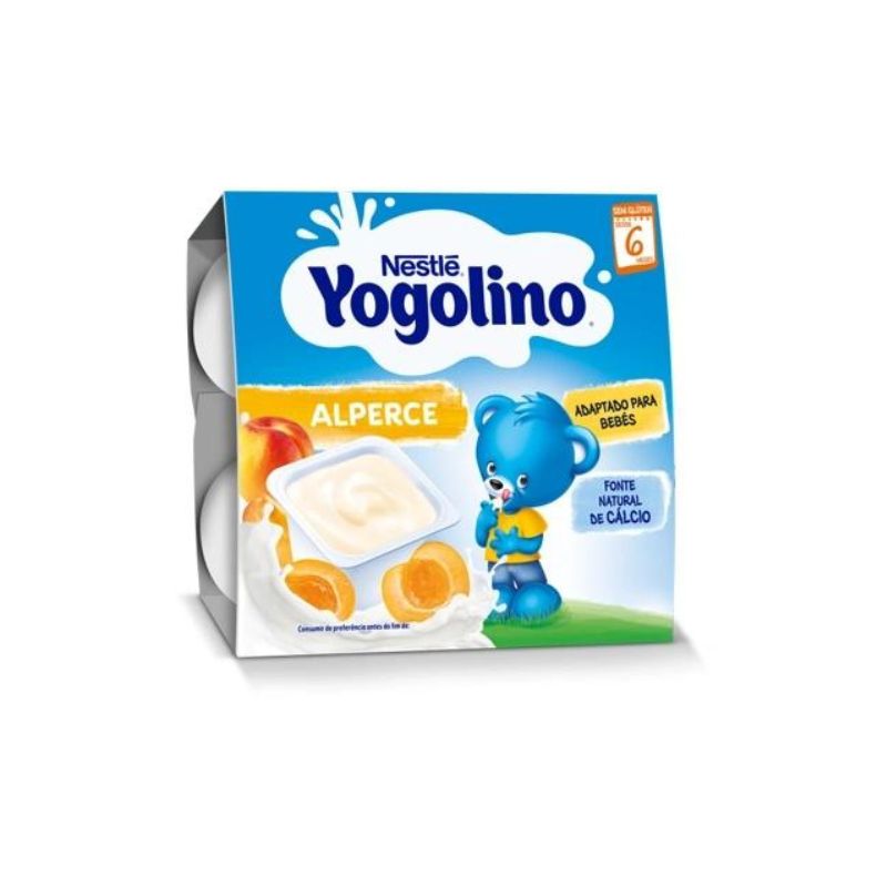 Gustare cu lapte si caise Yogolino, +6 luni, 4×100 g, Nestle Biscuiti si gustari 2023-09-23