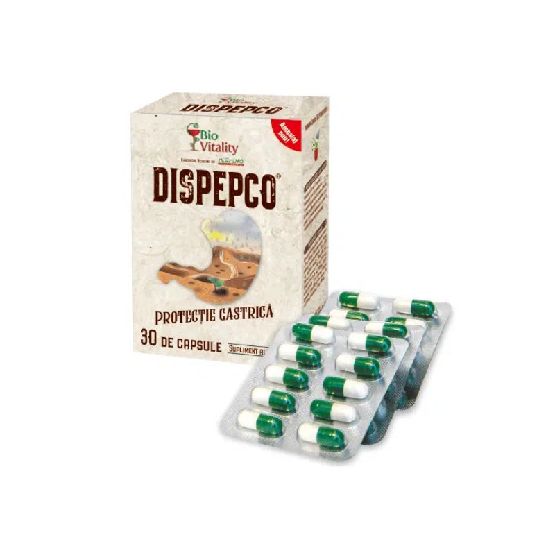 Dispepco, 30 capsule, Bio Vitality Antiacide imagine noua