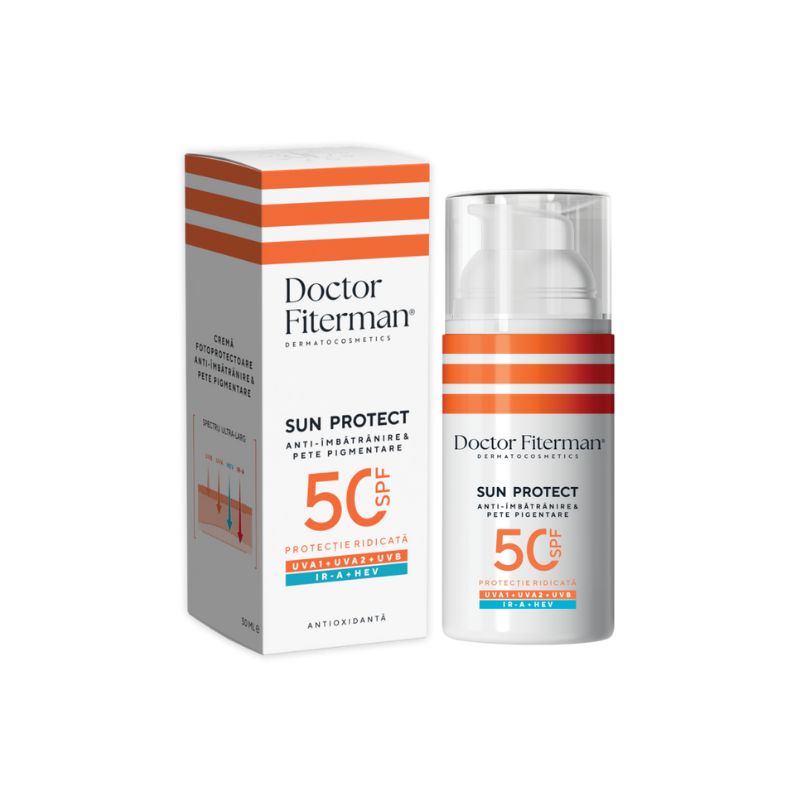 Crema hidratanta Sun Protect SPF50, 50 ml, Dr Fiterman crema imagine noua