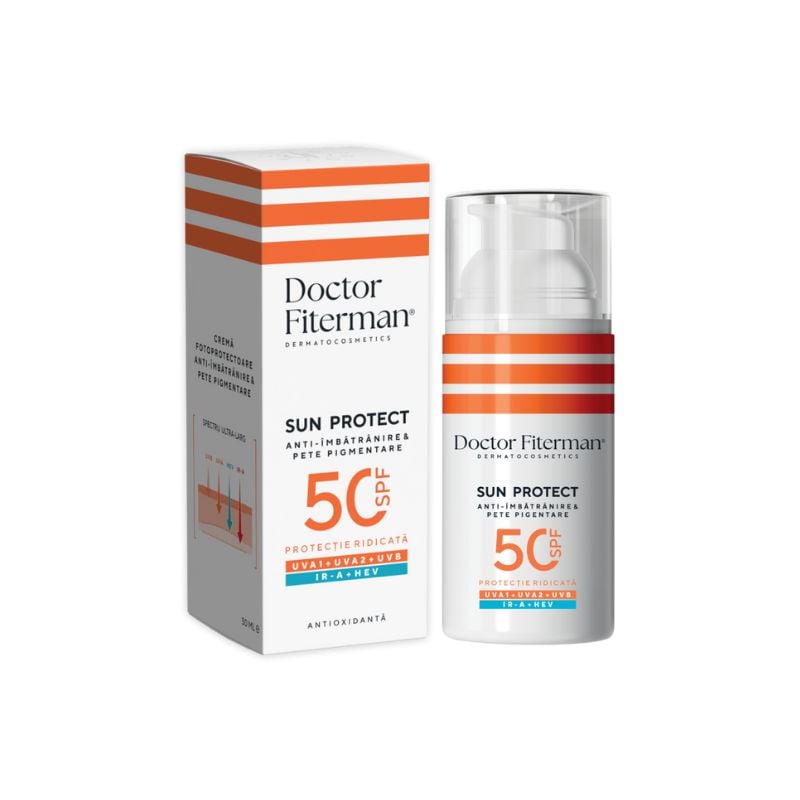 Crema Hidratanta Sun Protect Spf50, 50 Ml, Dr Fiterman