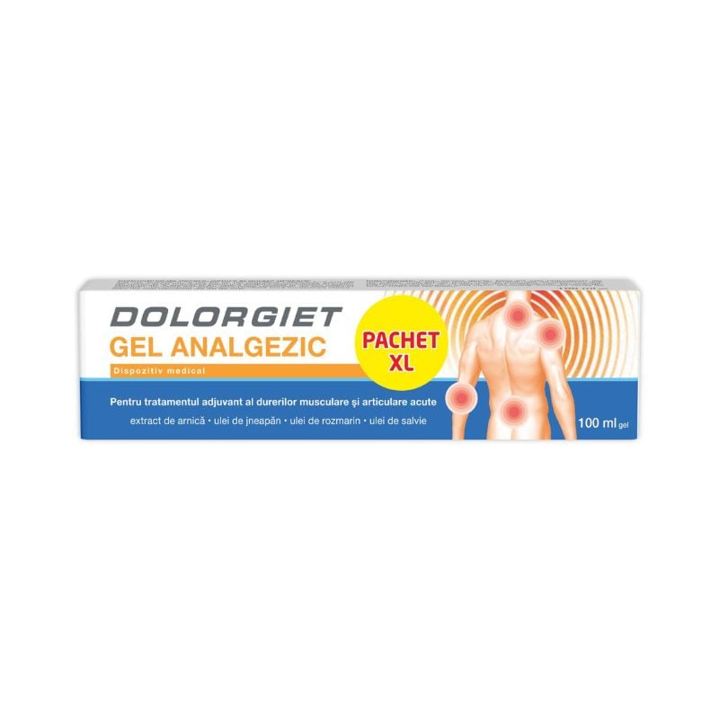 Gel analgezic Dolorgiet XL, 100 ml, Zdrovit