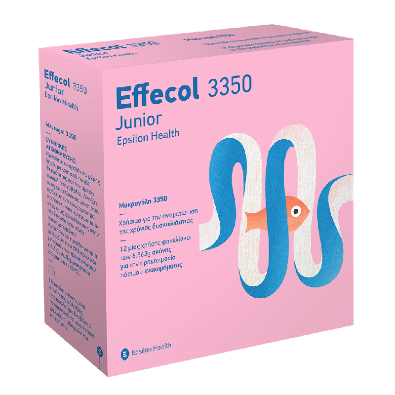 Effecol 3350 Junior, 12 plicuri*6,5 g, Epsilon Health