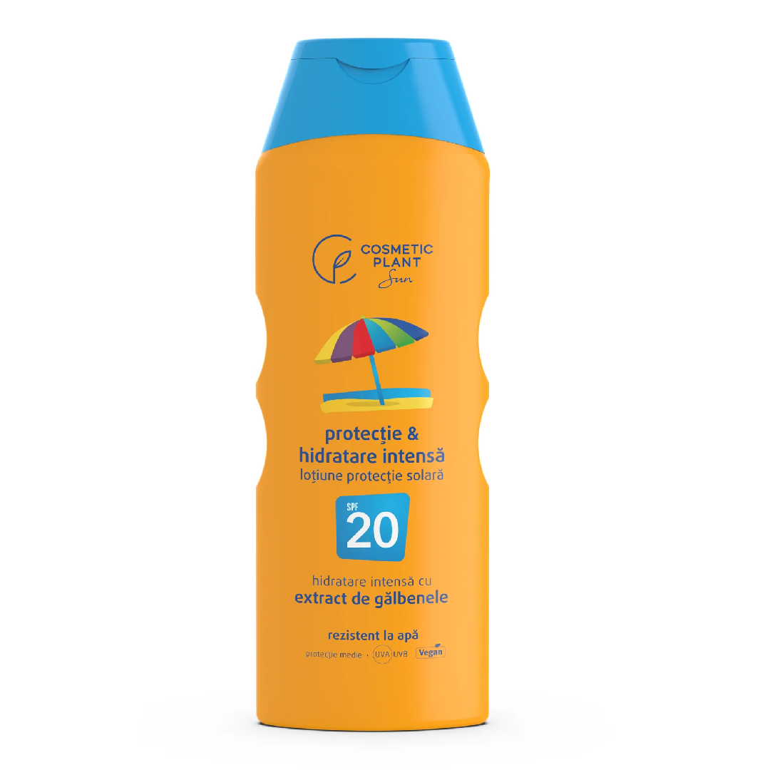 Emulsie de Plaja Cosmetic Plant Galbenele Rezistenta la Apa SPF20 200ml