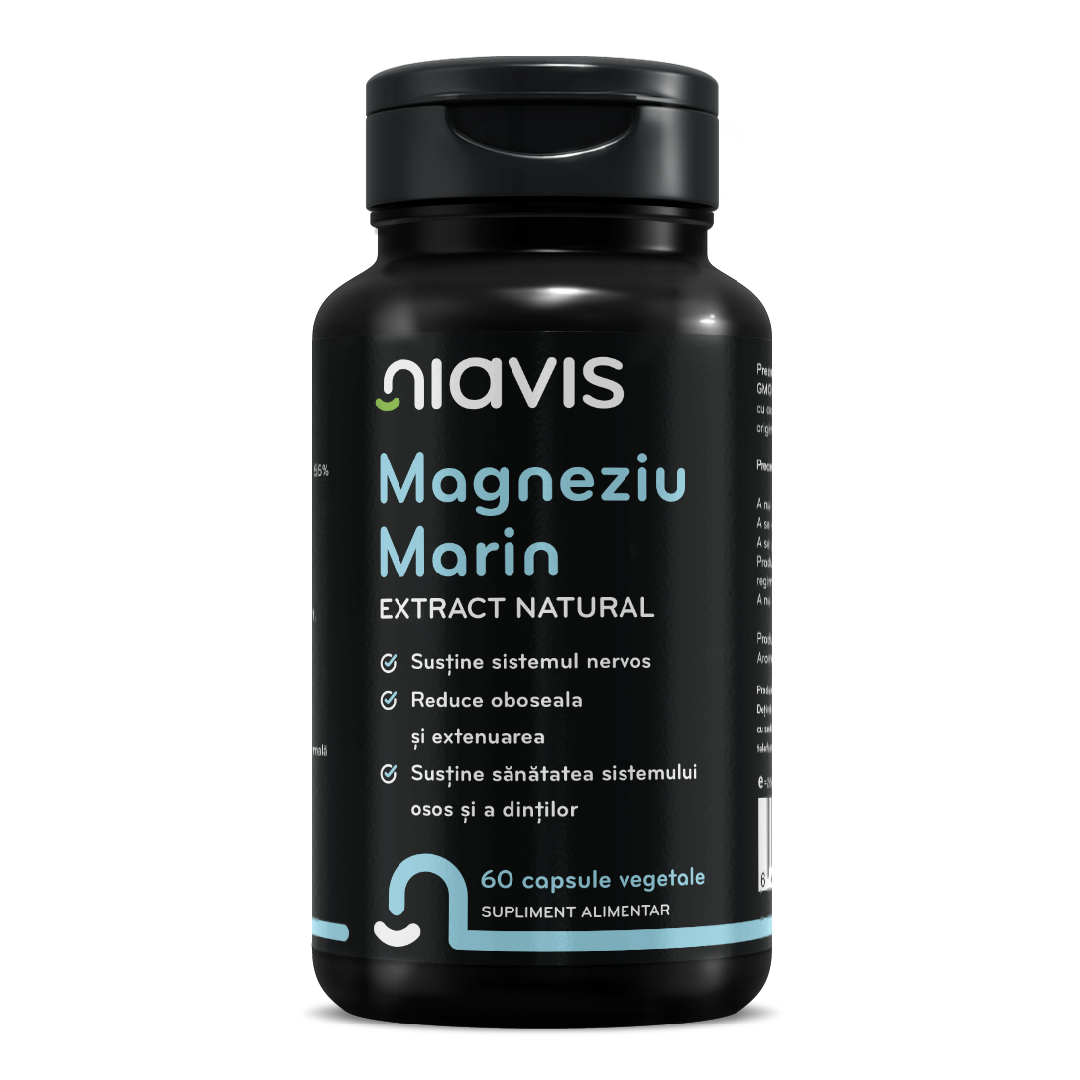 Extract natural de magneziu marin, 60 capsule, Niavis