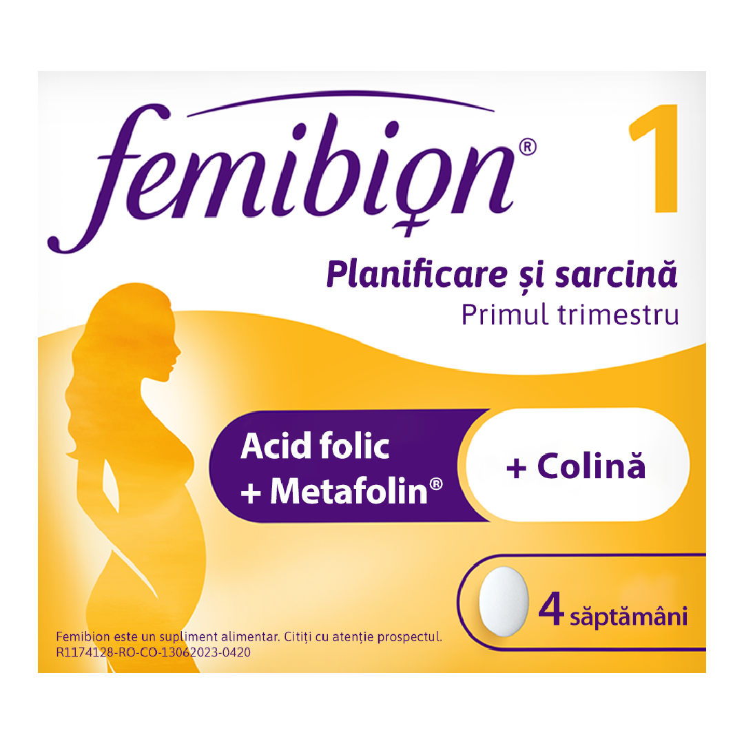 Femibion 1 planificare si sarcina, 28 comprimate, Dr. Reddys comprimate imagine noua