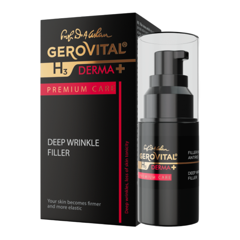 Filler intens antirid H3 Derma+ Premium Care, 15 ml, Gerovital