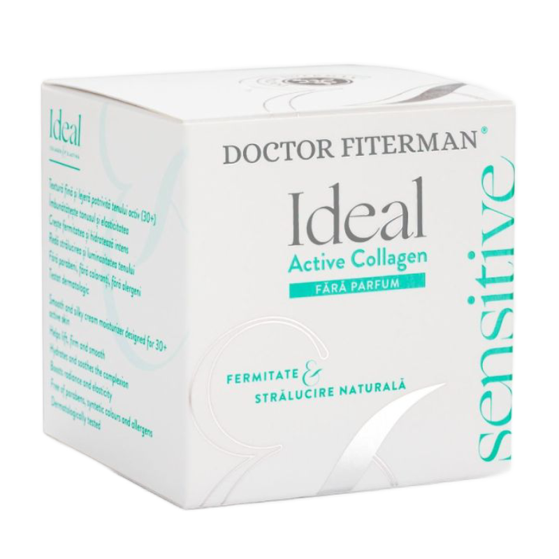 Crema De Zi 30+ Ideal Sensitive Active Collagen, 50 Ml, Doctor Fiterman