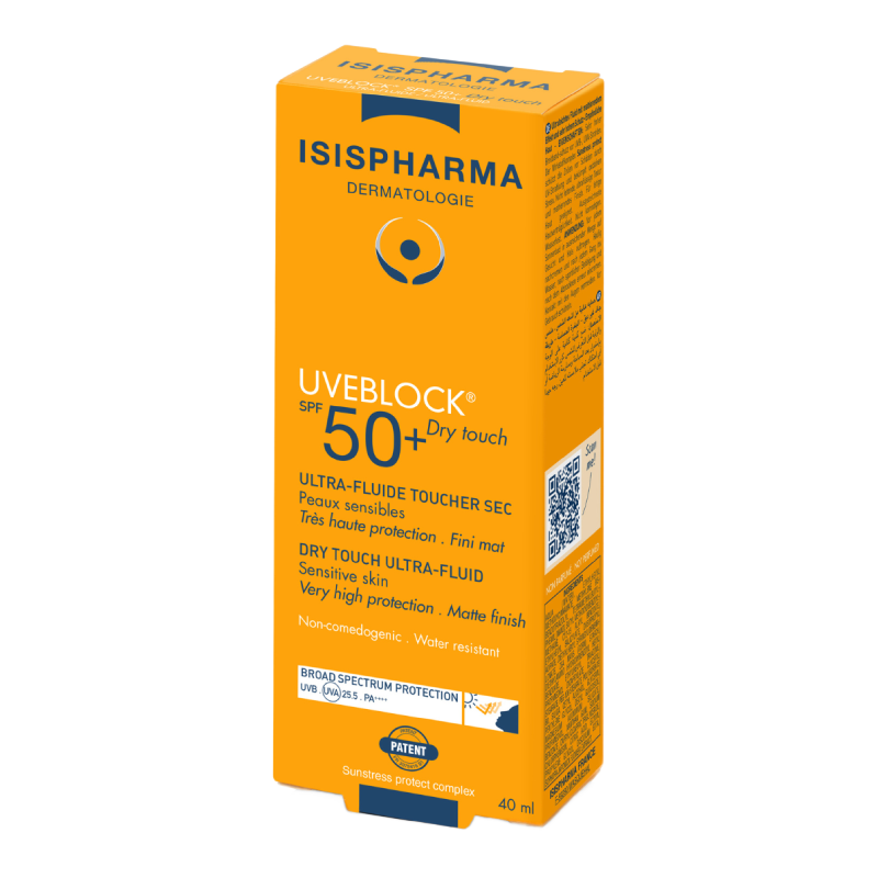 Fluid protector cu protectie solara SPF 50+ UVEBLOCK, 40 ml, Isis Pharma