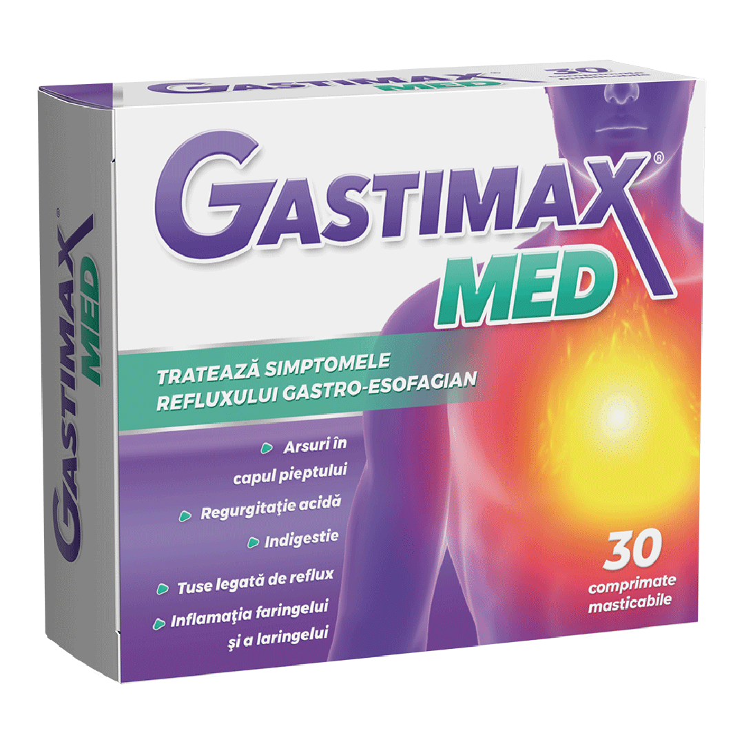 Gastimax MED, 30 comprimate masticabile