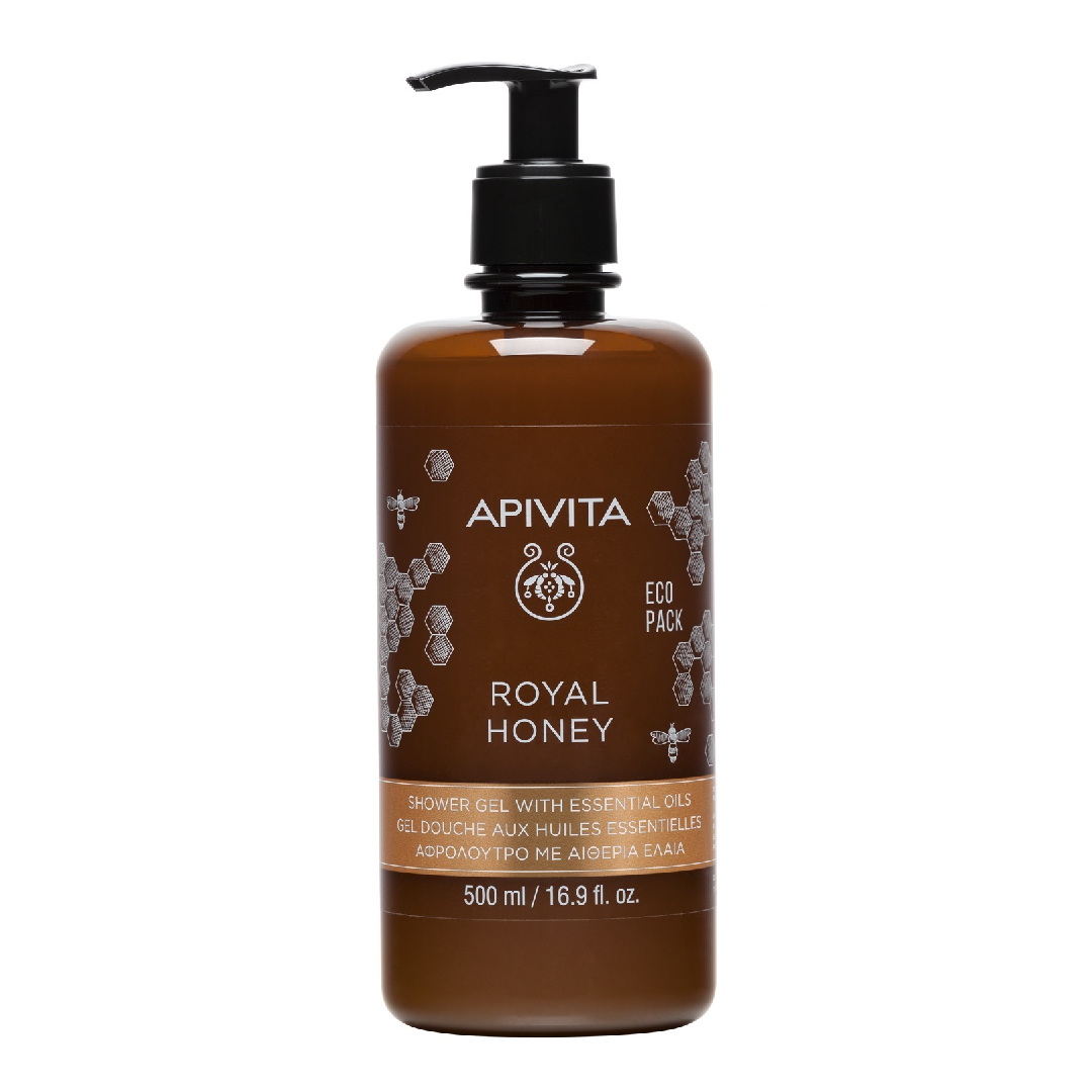 Gel De Dus Cu Uleiuri Esentiale Royal Honey, 500 Ml, Apivita