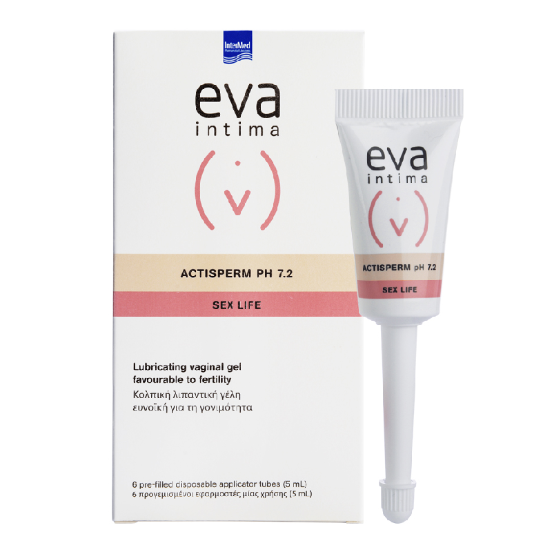 Gel lubrifiant ActiSpermpH 7.2, 6 aplicatoare*5 ml, Eva Intima