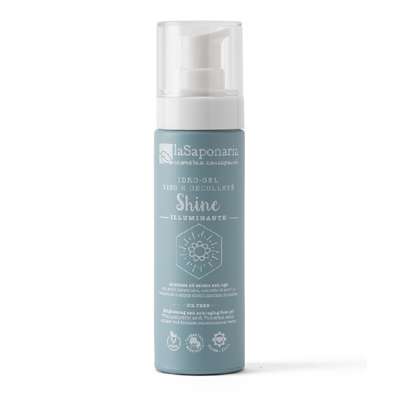 Gel ultra lejer iluminator si hidratant pt fata si decolteu, 50ml, La Saponaria