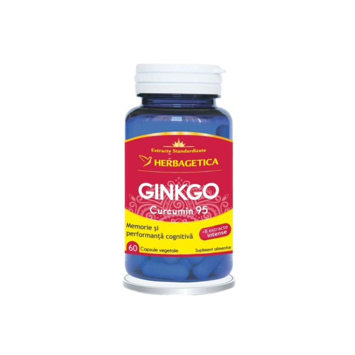 Ginkgo Curcumin95, 60 capsule, Herbagetica