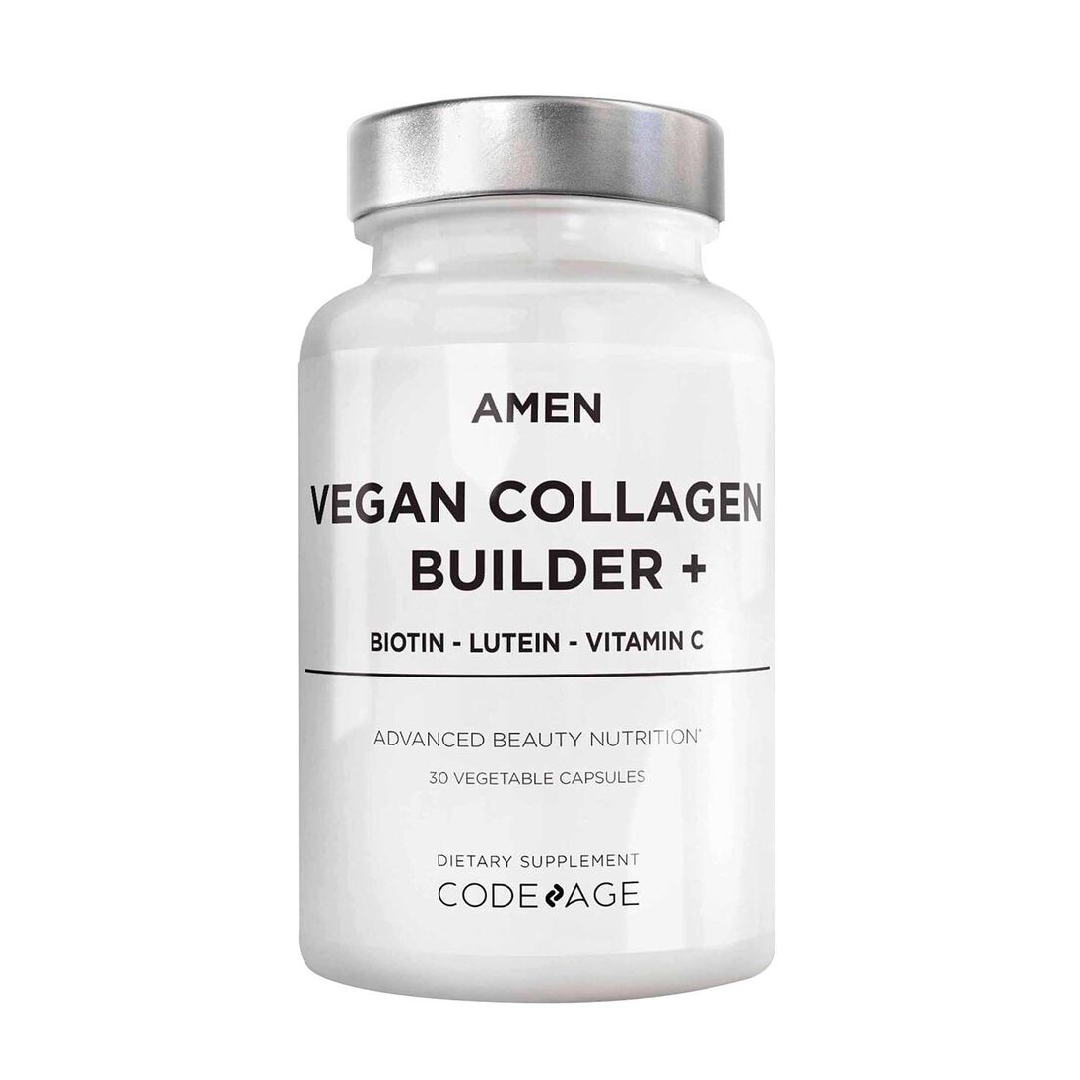 Colagen Vegan cu Biotina, Luteina si Vitamina C, 30 capsule, GNC