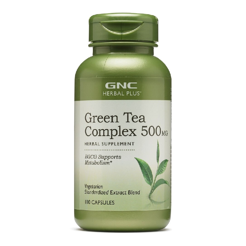 Herbal Plus® Green Tea Complex 500 mg, Complex de Ceai Verde, 100 capsule, GNC