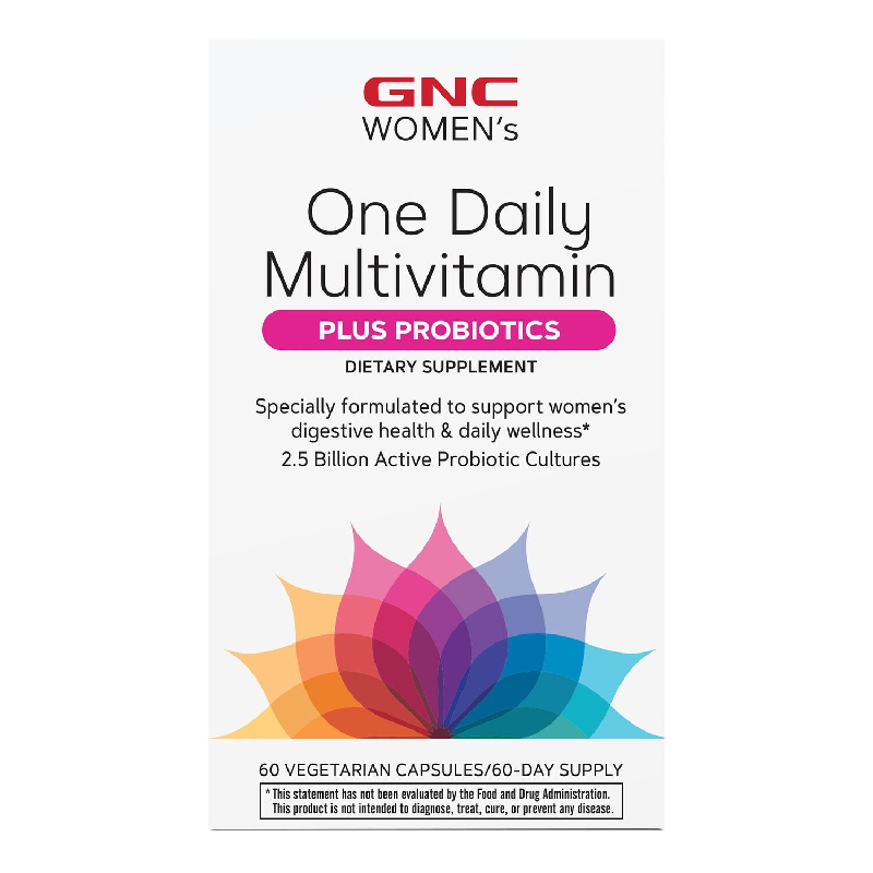 Women's One Daily Multivitamin Plus Probiotics, 60 capsule, GNC 