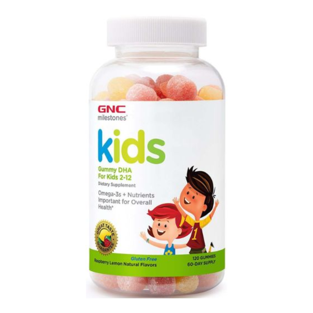 Jeleuri cu Omega 3 DHA, Milestones, 120 jeleuri, GNC