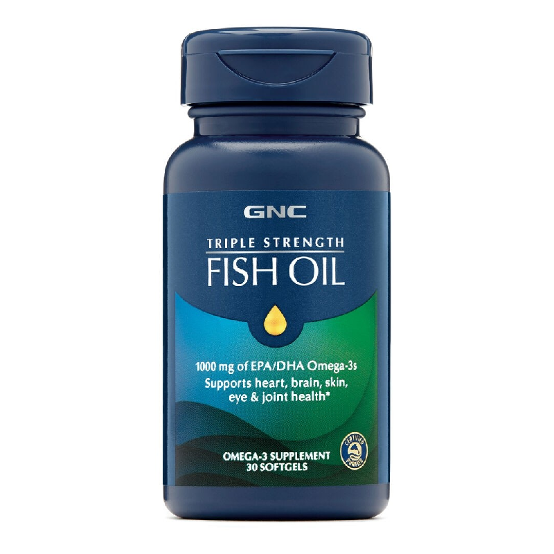 Ulei de Peste, 1000 mg Omega-3 EPA si DHA, 30 capsule, GNC 