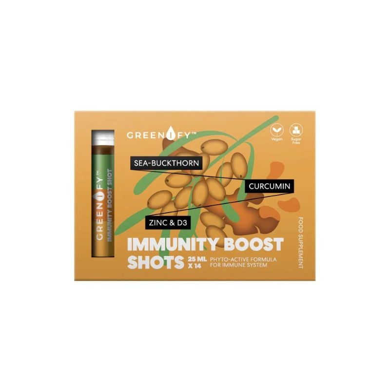 Greenify Immunity boost Shots pentru imunitate, 14 bucati x 25 ml, Valentis Boost imagine noua
