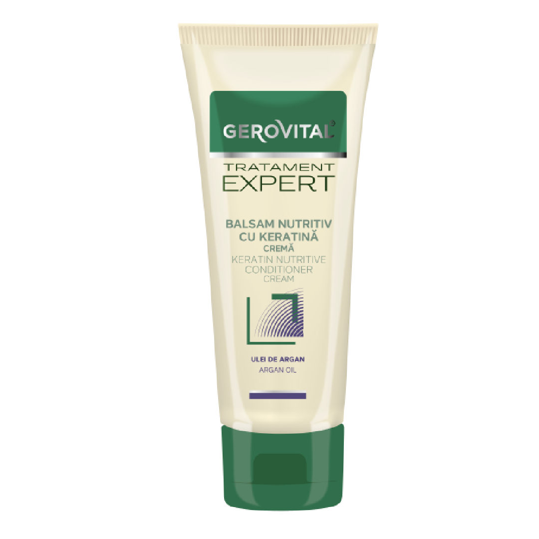 Balsam Nutritiv Cu Keratina Crema, Tratament Expert, 150ml, Gerovital