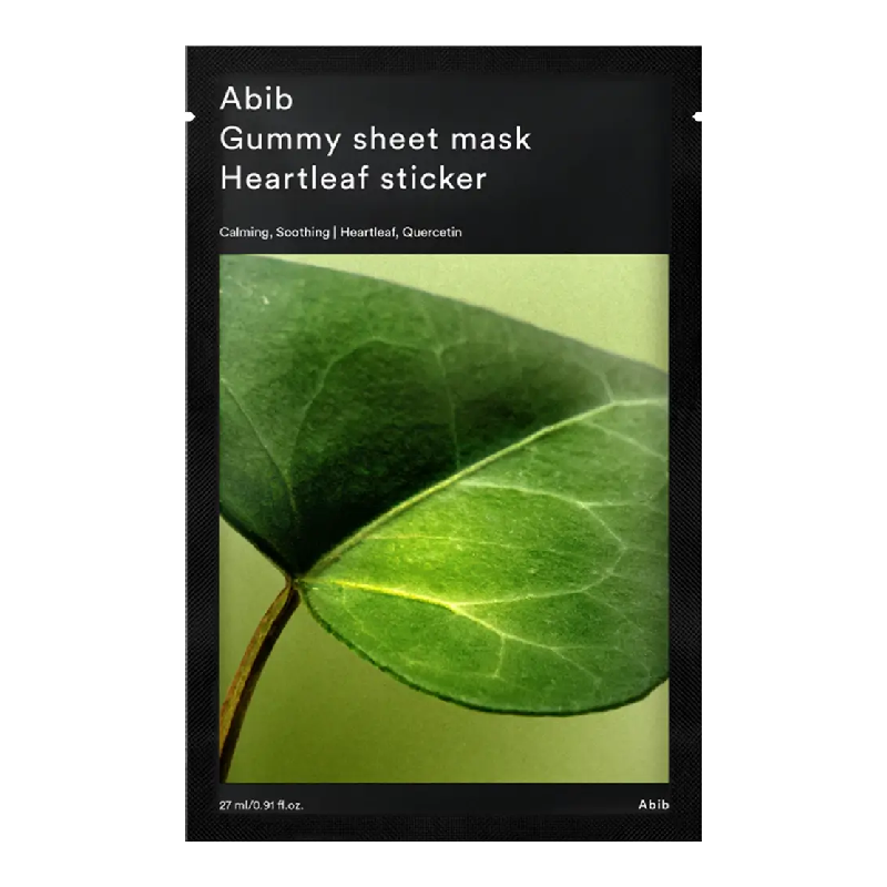 Masca de fata tip servetel calmanta Gummy Sheet Mask Heartleaf Sticker