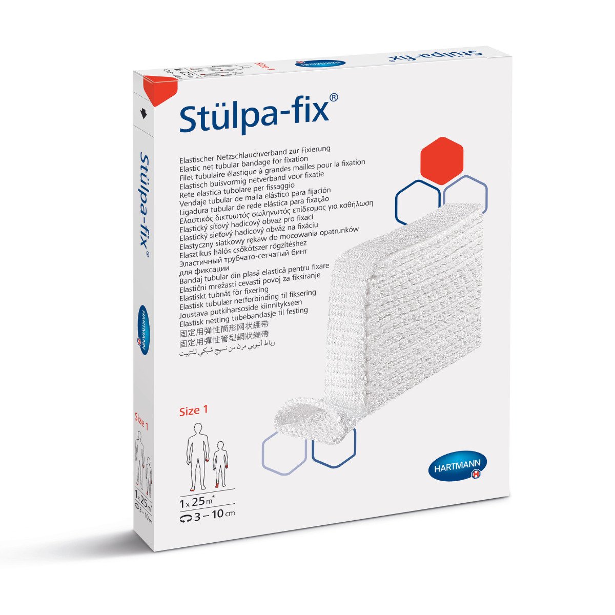 Hartmann Stulpa Fix bandaj tubular 25m - marimea 1