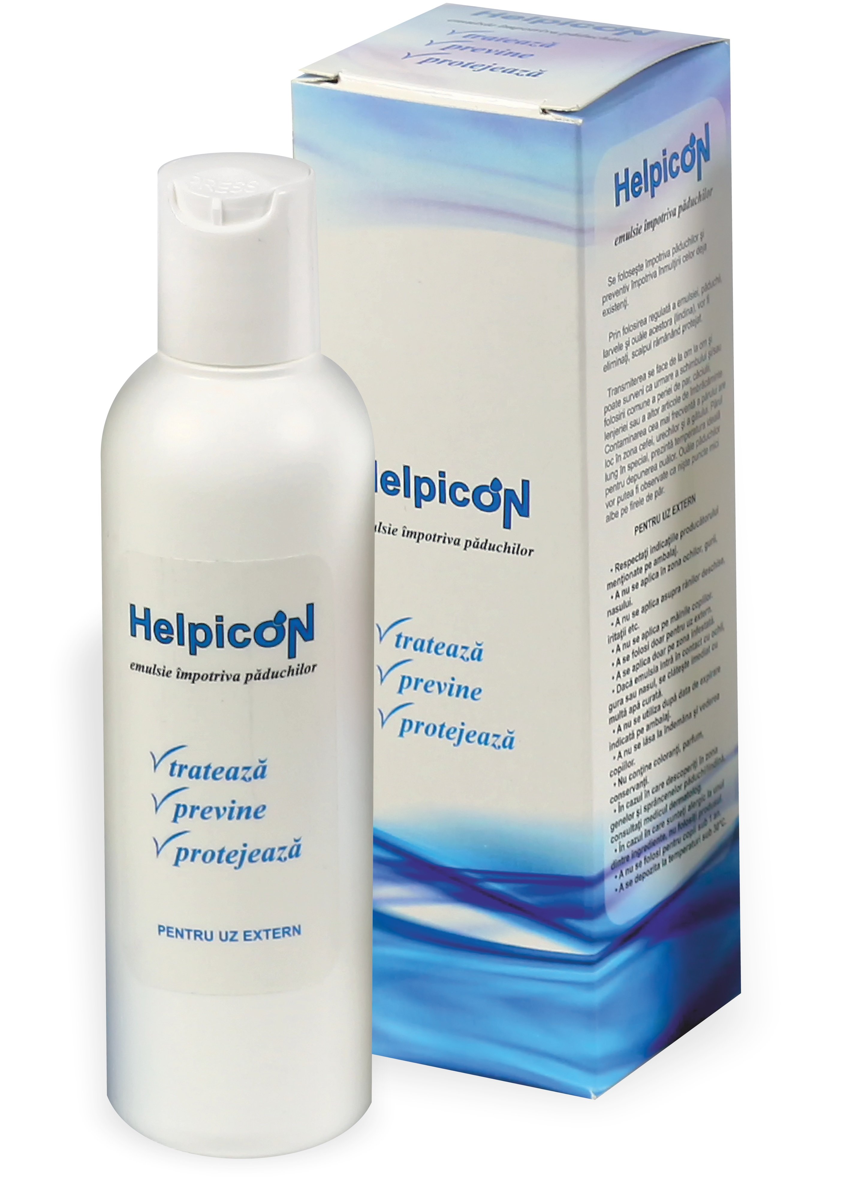 Helpicon Emulsie Antipaduchi X 100ml + Corpusan Skindisinfection Dezinfectant Pentru Maini 100
