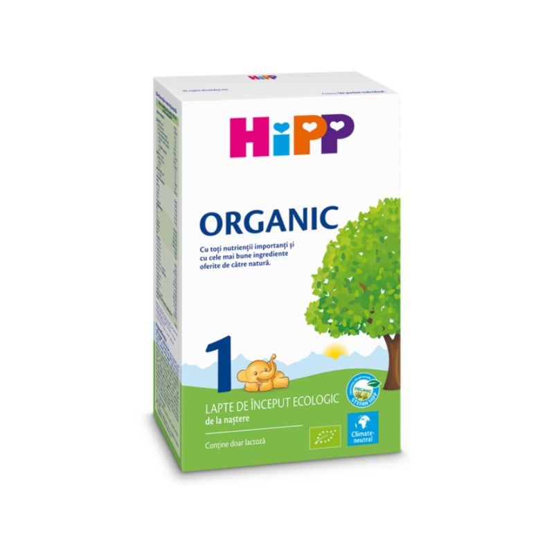 Lapte praf de inceput Organic 1, 0+luni, 300g, Hipp +0luni imagine noua