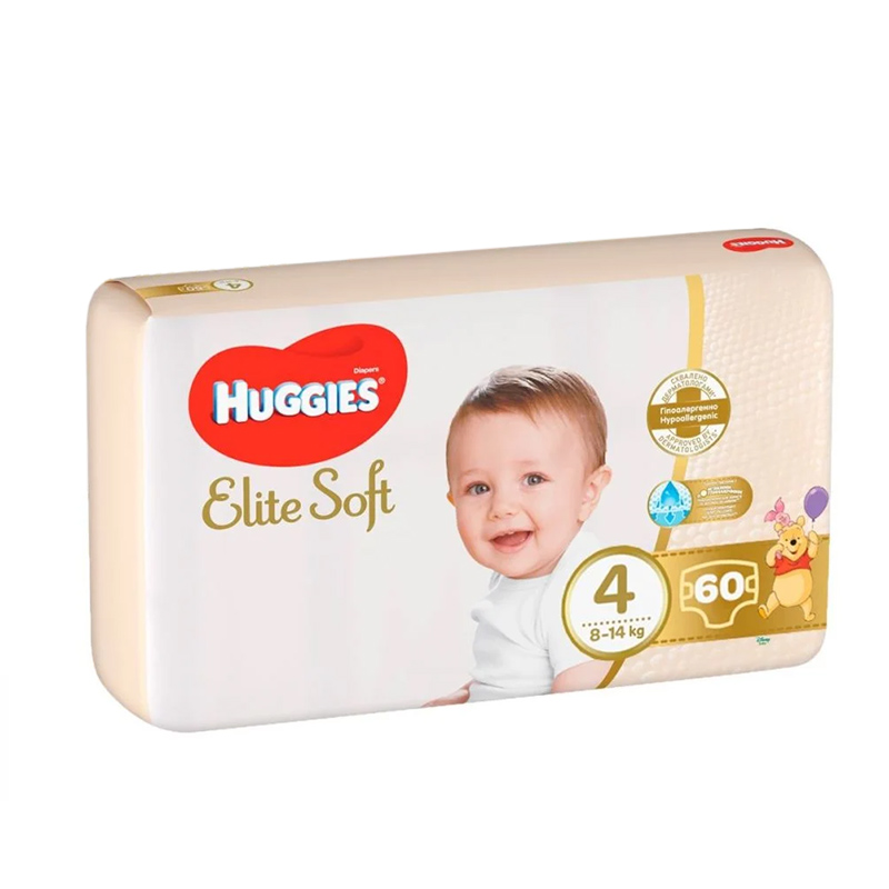 Huggies Scutece Elite Soft Mega Nr.4, 8-14 kg, 60 bucati La Reducere 8-14
