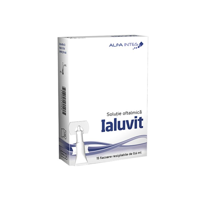 Solutie oftalmica Ialuvit, 15 x 0,6 ml, Alfa Intes image11