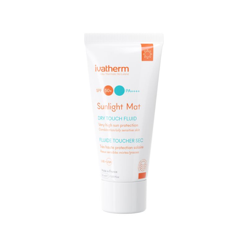 Protectie solara Sunlight dry touch SPF 50+, 50ml, Ivatherm La Reducere 50+