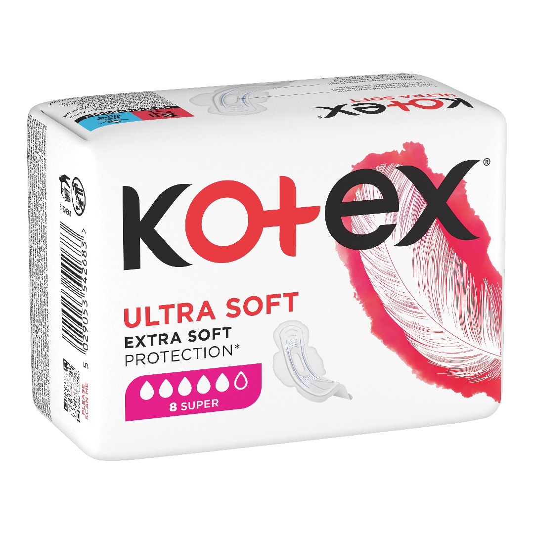 Tampoane absorbante Soft Super, 8 bucati, Kotex 